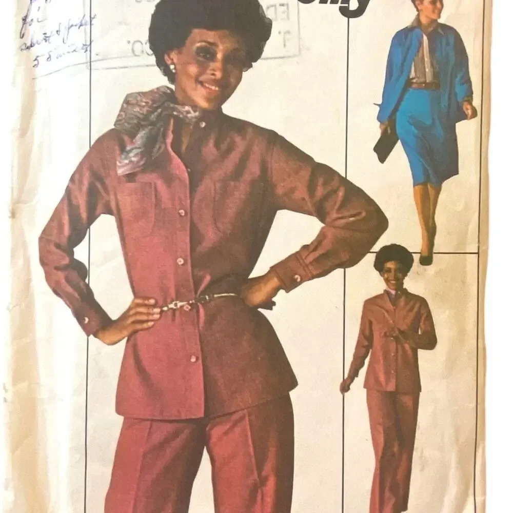 Vtg Simplicity 7703 Top Pant Skirt Pattern 12 Miss 1976 Athleisure Casual Costum